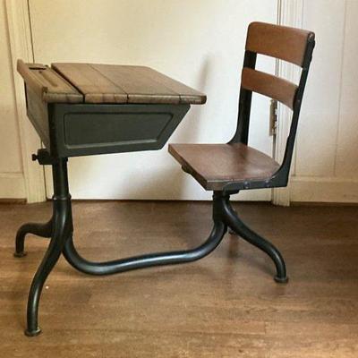 Primitive School Desk