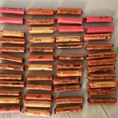 Rolled pennies