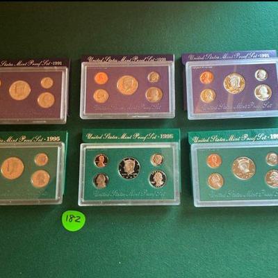 1991 and 1995 proof set