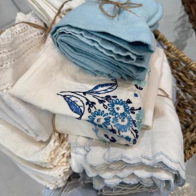 Vintage napkins and linens 