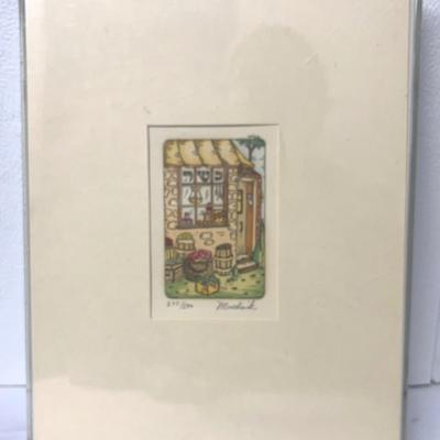 “Kosher Store" by Michoel Muchnik, Signed and Numbered Lithograph 277/500