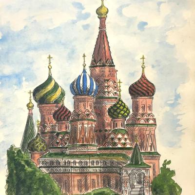 St Basil’s Orthodox Church Cathedral, Moscow - Framed Print