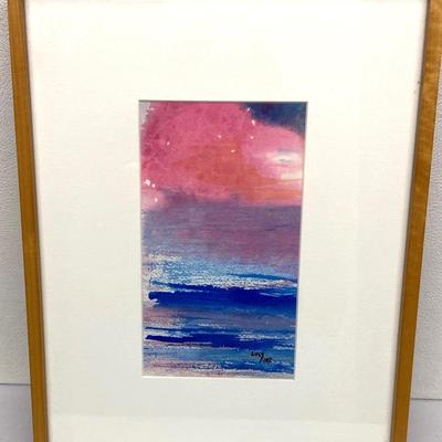 Original Watercolor by Lucy Fine, Signed and Framed