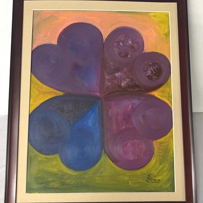 Humberto V Sabino Original Painting, Signed and Framed 