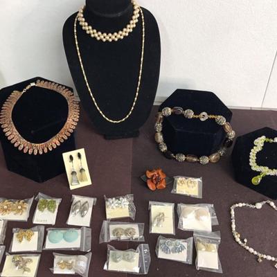 Vintage Jewelry: Earrings and Necklaces