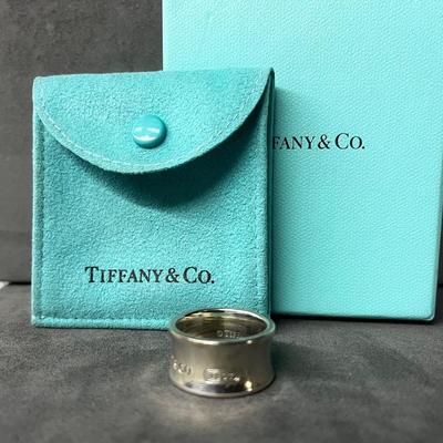Tiffany & Co 1837 Sterling Silver Wide Band Ring - Classic