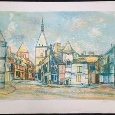 Paris Street By Pierre Jacquot Artist Proof