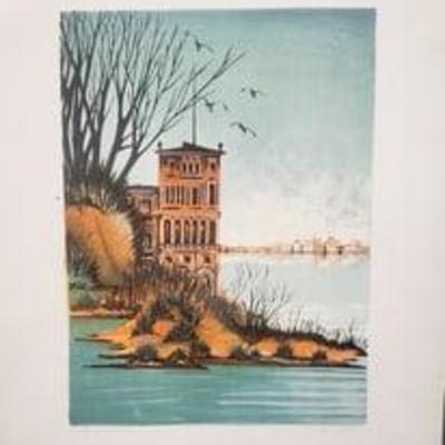 French Seascape By Vitali Orfeo Artist Proof