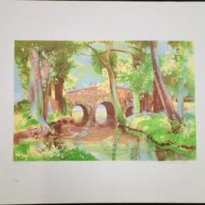 Day at the Park By H. Chancellor Pope Artist Proof #7218
