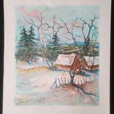 Old Barn By Len Garon 25/25 Artist Proof