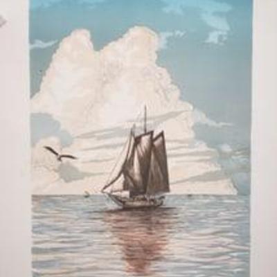 Sailboat By Bob Small Artist Proof