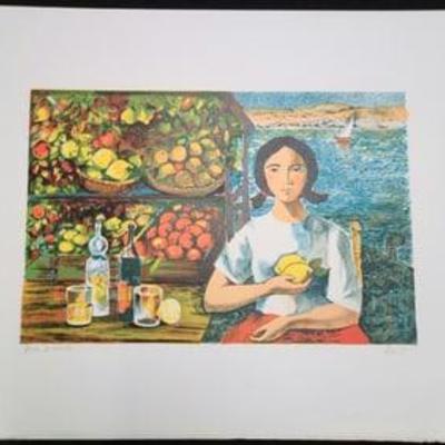 Fruit Seller By Jose Lusi Florit Artist Proof