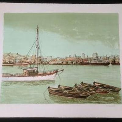 Sailing by the City Signed By Ardenne