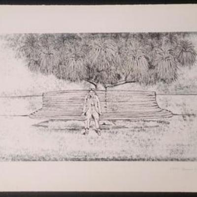 Man on A Bench By Bruno Caruso 27/100