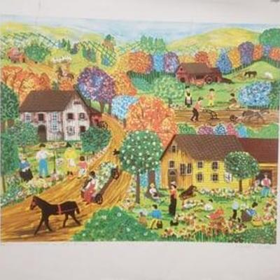 Spring on the Farm By Garthe Gille 116/350 Artist Proof