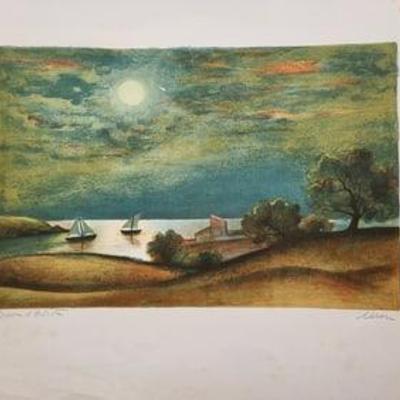French Landscape By Marc Artist Proof