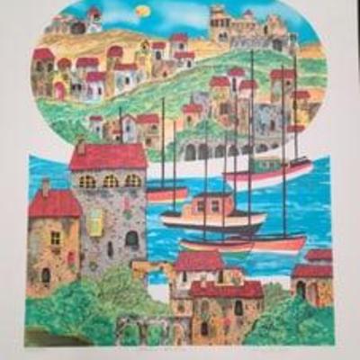 Italian Riviera By Artist Unknown 355/375