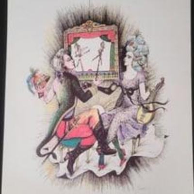 Courting Couple by Leo Glueckselig 6/1000