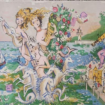 Fiddler & Mermaids Signed by Charles Cobelle 371/500