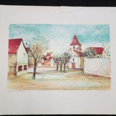 Paris Cityscape By Pierre Jacquot Artist Proof