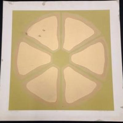 Colored Lithograph By Nobu Fukui 1970 #1
