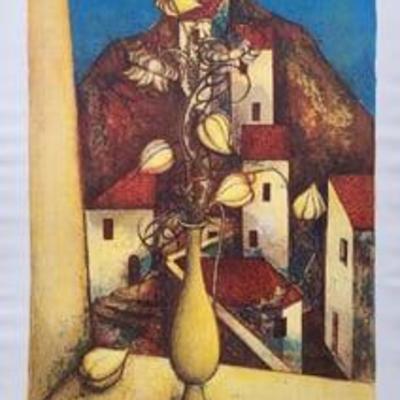 Vase In View By Pierre Henry Artist Proof