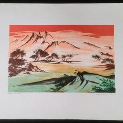 Landscape Signed by Tony Van Goolen Artist Proof