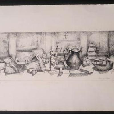 "Still Life" Black and White by Herman Rose 1964 37/100