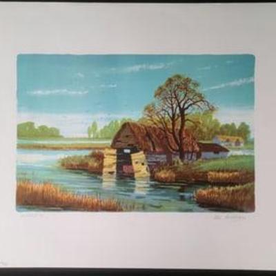 Boat Dock by Alex Packham Artist Proof