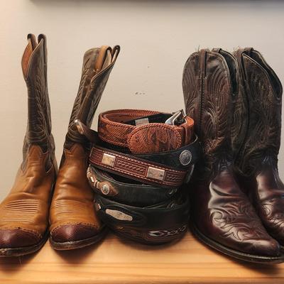 Cowboy Boots And Leather Belts