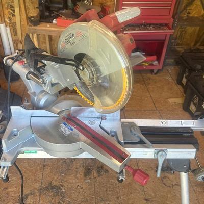 Chicago Electric 12” Compound Slide Miter Saw And Workstation