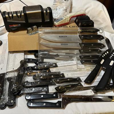 Electric Kife Sharpener And Knives