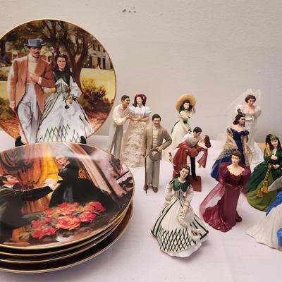 Gone With The Wind Plates And Figurines 