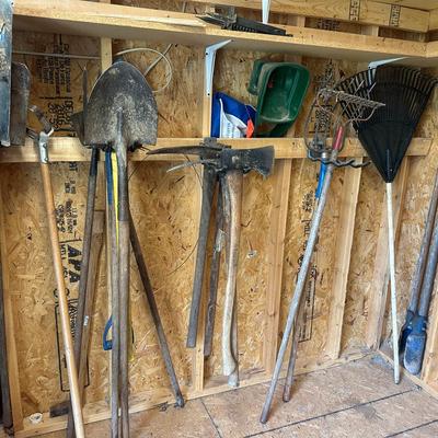 Shovels, Post Hole Digger, Rakes And More