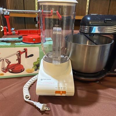 Apple Peeler, Blender And Mixer