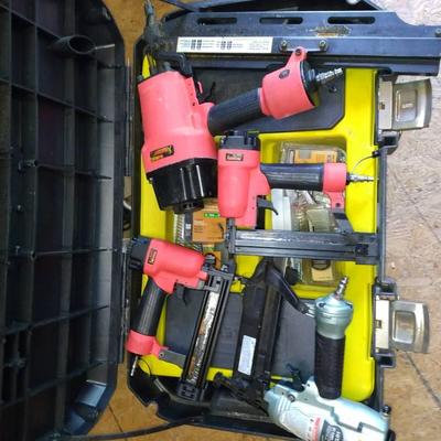 Nail Guns And Stanley Mobile Job chest