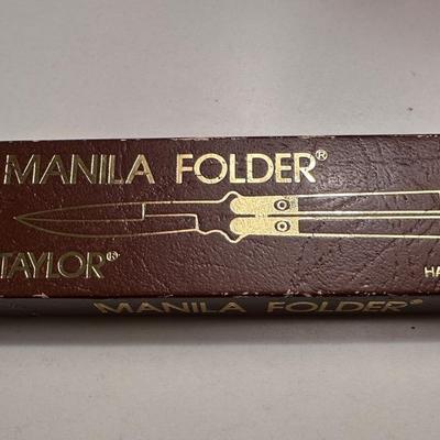 Handmade Manila Follder Taylor Butterfly Knife