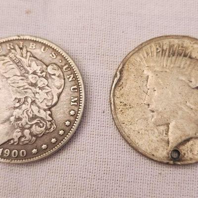 Morgan And Peace Silver Dollars