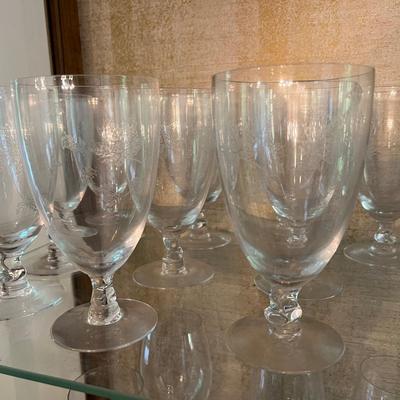 Fostoria Water Glasses Set Of 10 