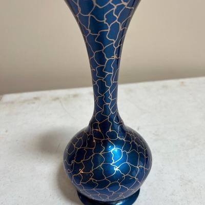 Beautiful Vase - 24k Gold Trim - Made In Italy 