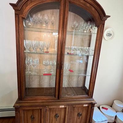 Solid Wood China Cabinet - Contents NOT Included 