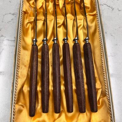 Set Of 6 Vintage Peaso Stainless Solingen Germany Steak Knives