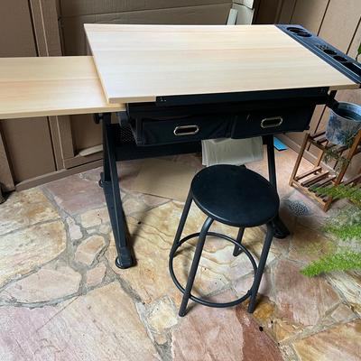 Adjustable Artist Table + Stool