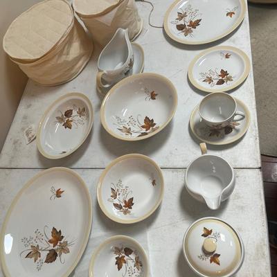GLO-WHITE Alfred Meakin England China Set With Storage Cases