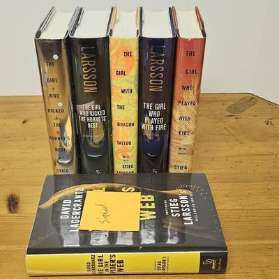 Stieg Larsson Collection With Signed David Lagercrantz Book