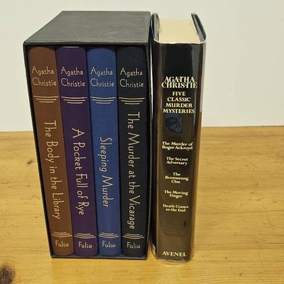 Agatha Christie 5 Books Including Folio Society Set
