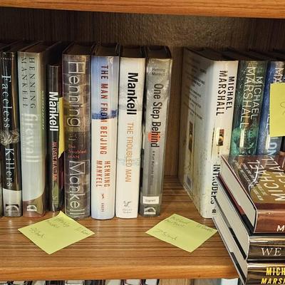 Henning Mankell & Michael Marshall Some Signed Some First Edition 22 Books