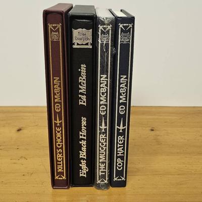 Ed McBain Set Of 4 Folio Society Books Some Signed Some First Edition 