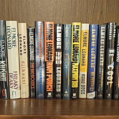 Elmore Leonard Collection Some Signed Some First Edition 23 Books