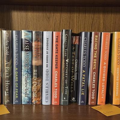 Charles Todd & Various Authors Some Signed Some First Edition 23 Books